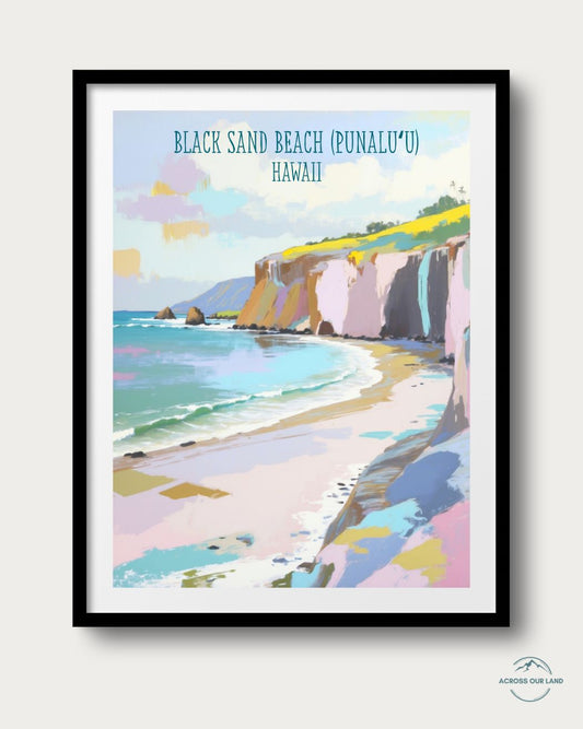 Black Sand Beach (Punaluʻu), Hawaii