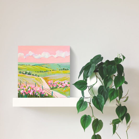 A Pink Pause in Time