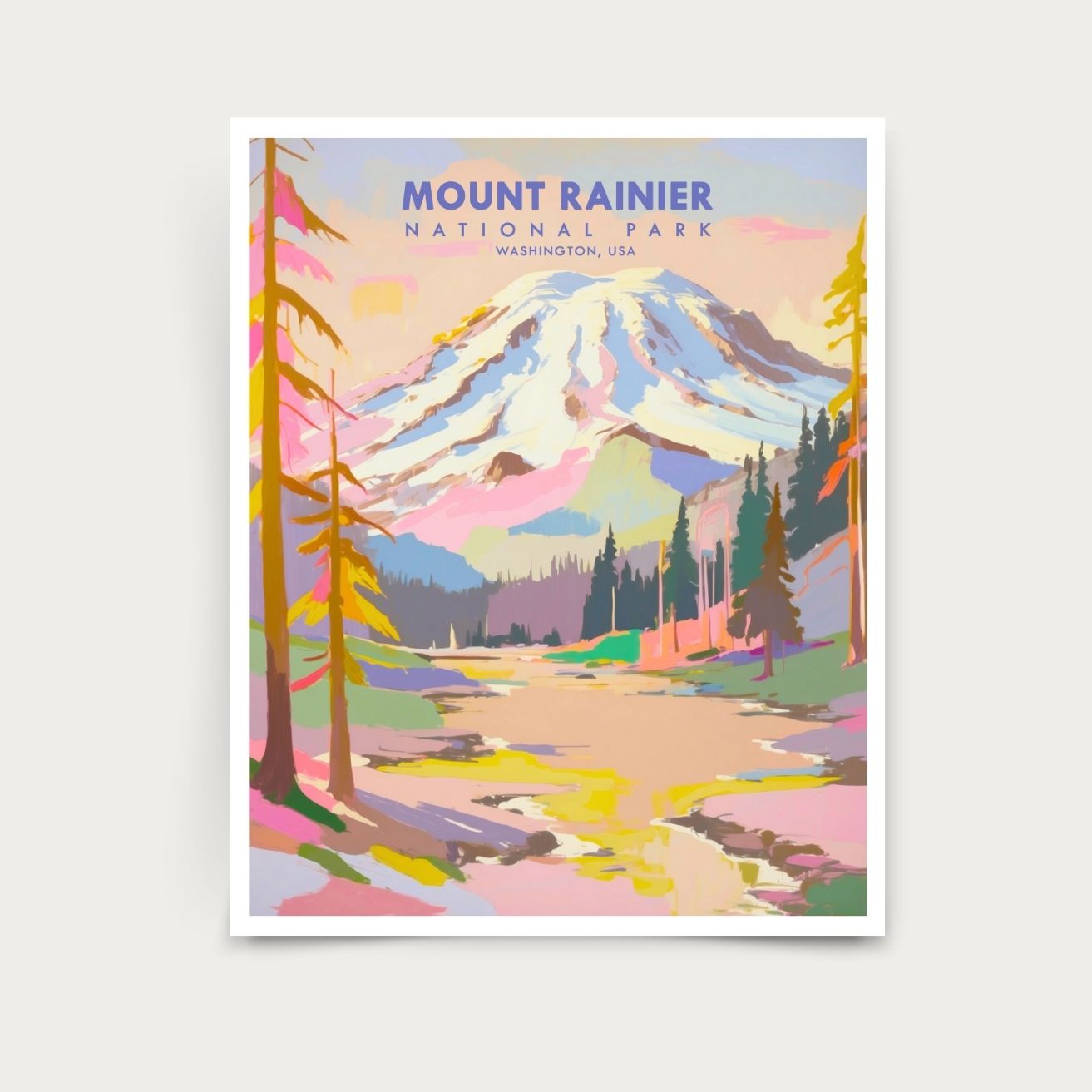 Mount Rainier National Park- Washington State Print