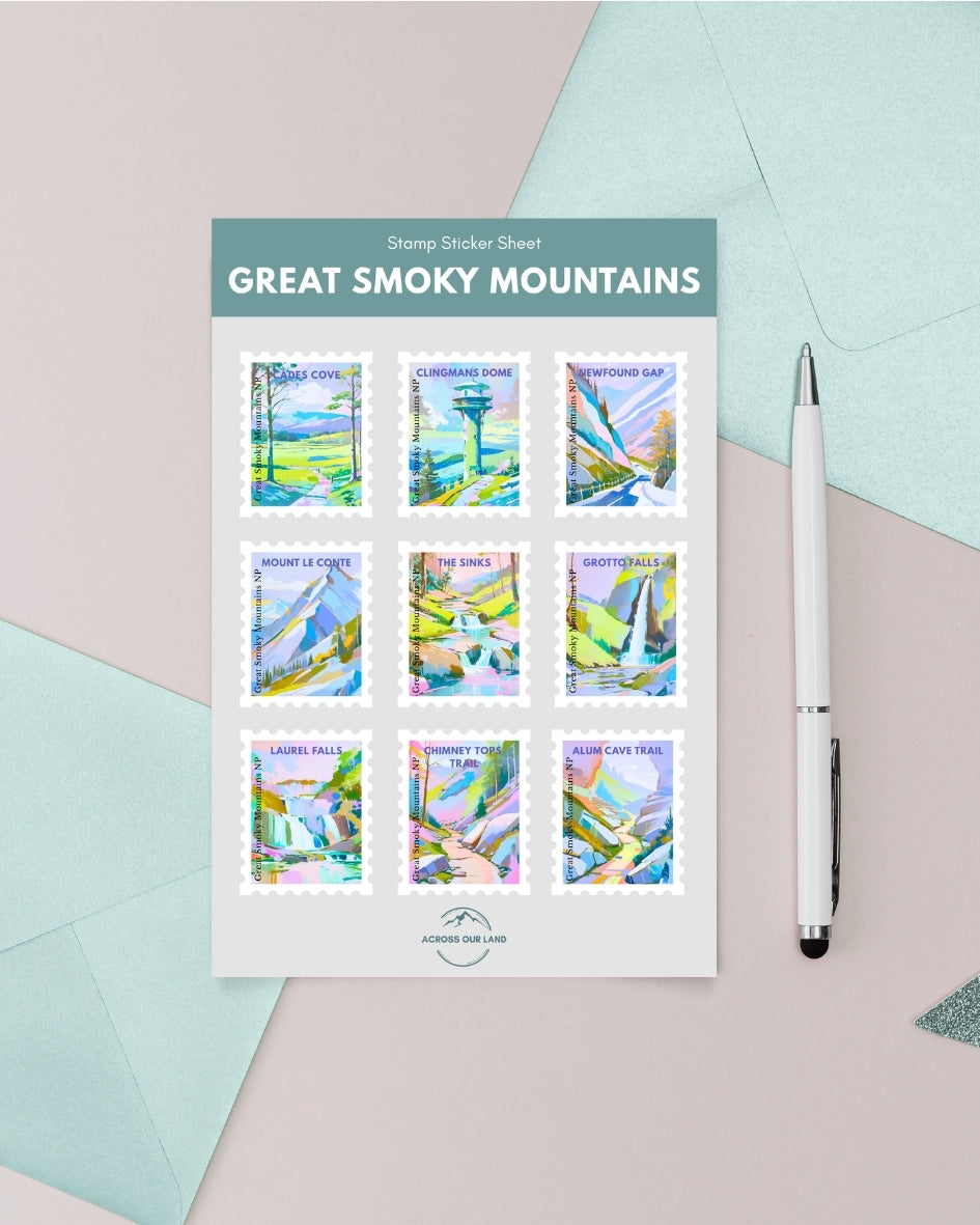 Great Smoky Mountains National Park Sticker Sheet