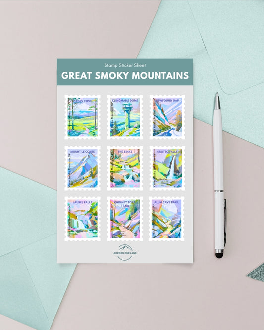 Great Smoky Mountains National Park Sticker Sheet
