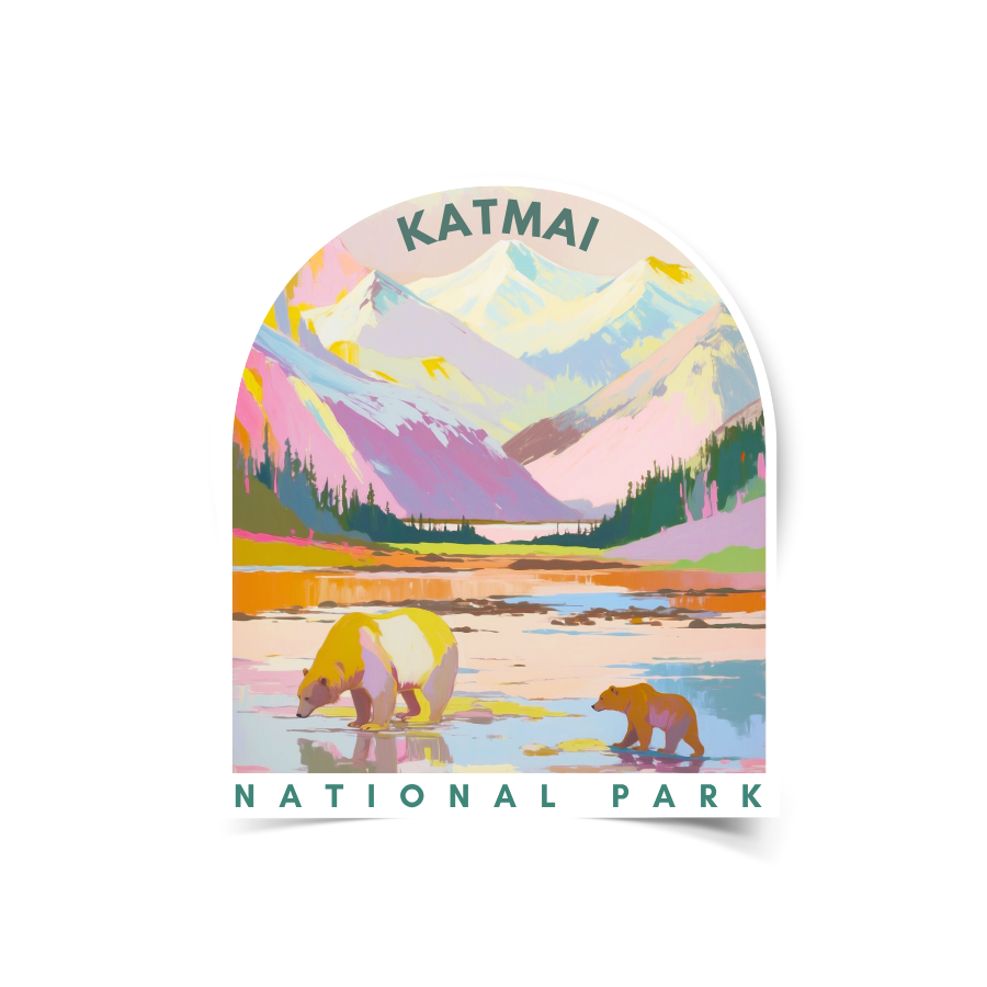 Katmai National Park Sticker