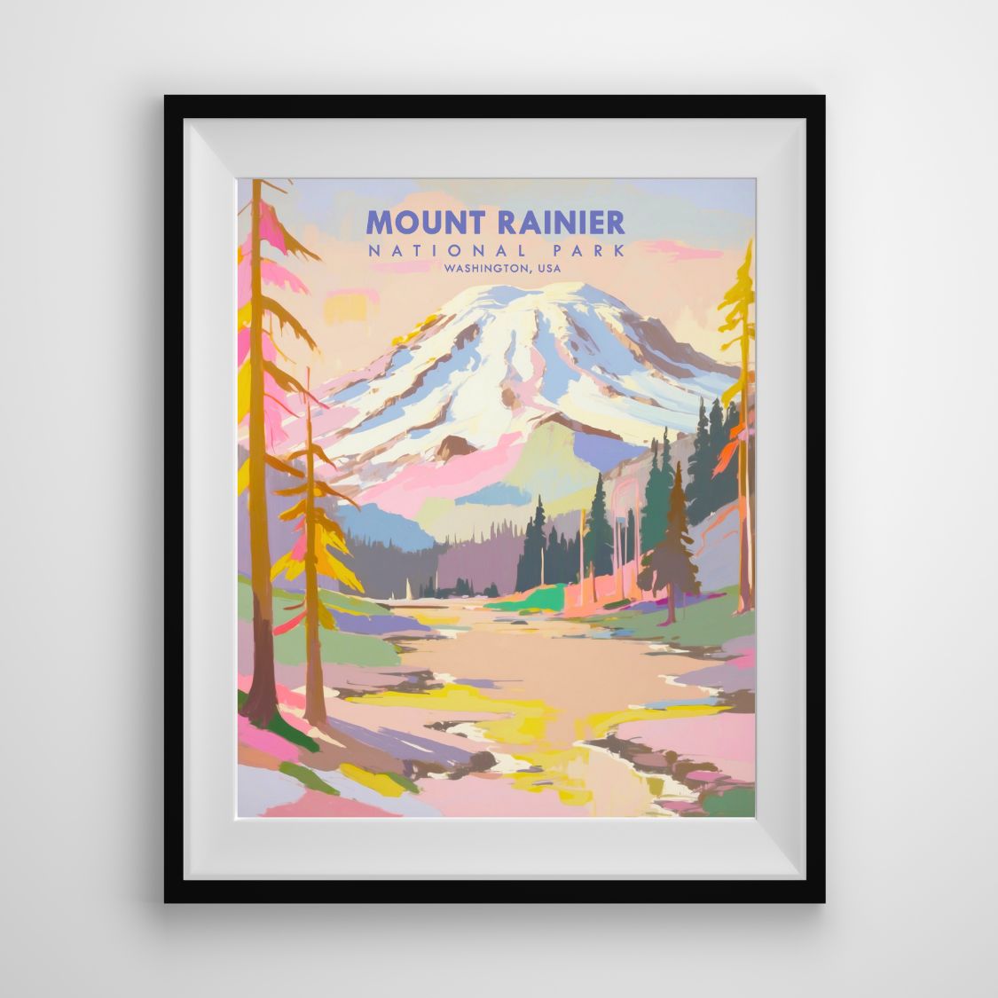 Mount Rainier National Park- Washington State Print