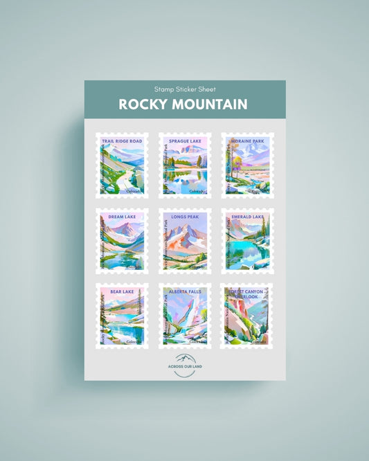 Rocky Mountain National Park Sticker Sheet