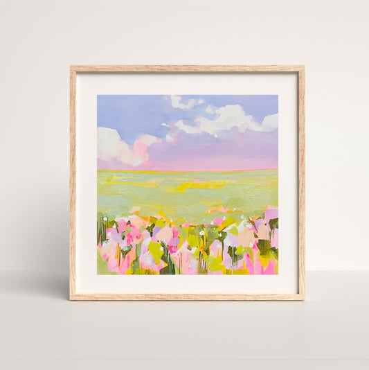colorful landscape wall art