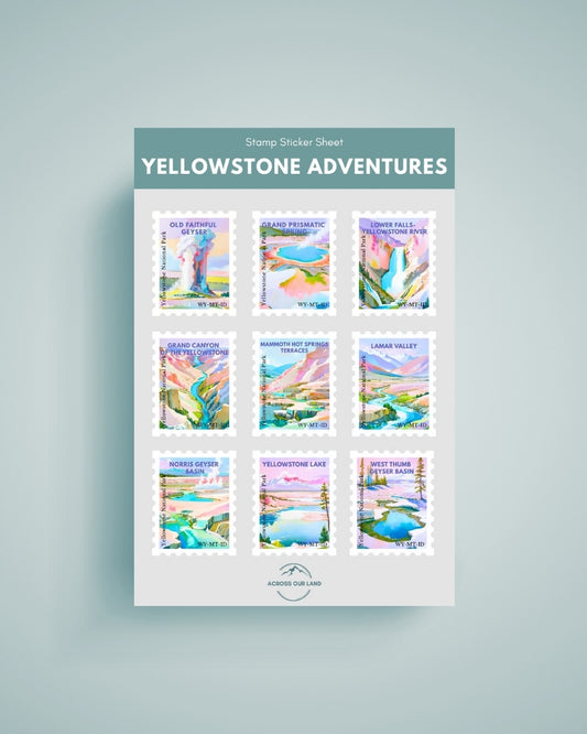 Yellowstone National Park Sticker Sheet